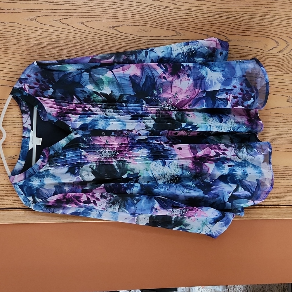 CJ Banks Women's Floral Blouse Size 2X